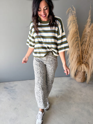 The Bonnie Knit Top (Olive)