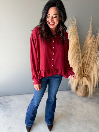 The Dawson Button Top