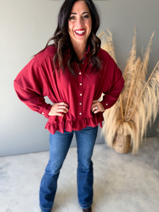The Dawson Button Top