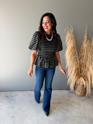 The Deanne Smocked Top