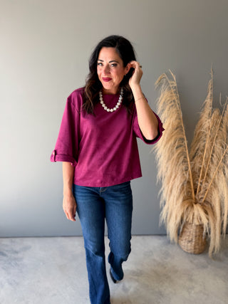 The Benson Suede Top
