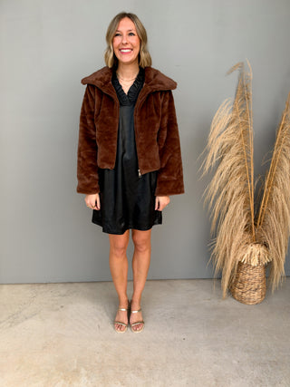 The Vaughn Faux Fur Coat