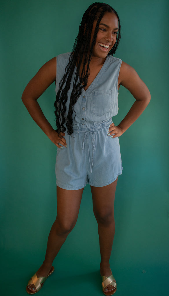 The Forney Chambray Romper