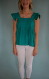 The Kit Flutter Sleeve Top