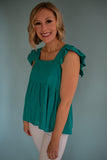 The Kit Flutter Sleeve Top