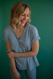 The Coronado Ribbed Top (Sky)