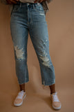 The Jonnie Straight Distressed Denim (Judy Blue)