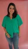 The Cleo Puff Sleeve Top
