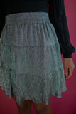 The Blanche Foil Skirt