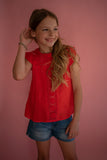 The Leila Eyelet Top (Tween)
