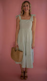 The Felicity Striped Dress (Sage)
