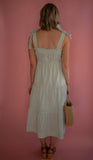 The Felicity Striped Dress (Sage)