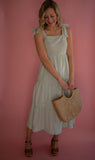 The Felicity Striped Dress (Sage)