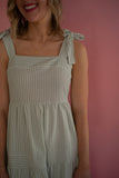 The Felicity Striped Dress (Sage)