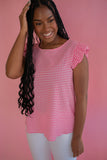 The Sarah Gingham Top (Pink)